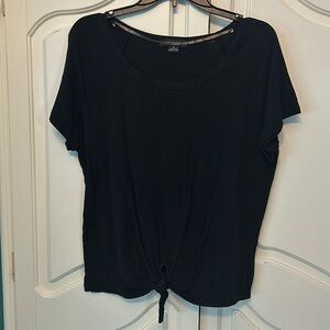 Sanctuary Black Tie Shirt Shirt Sz XL